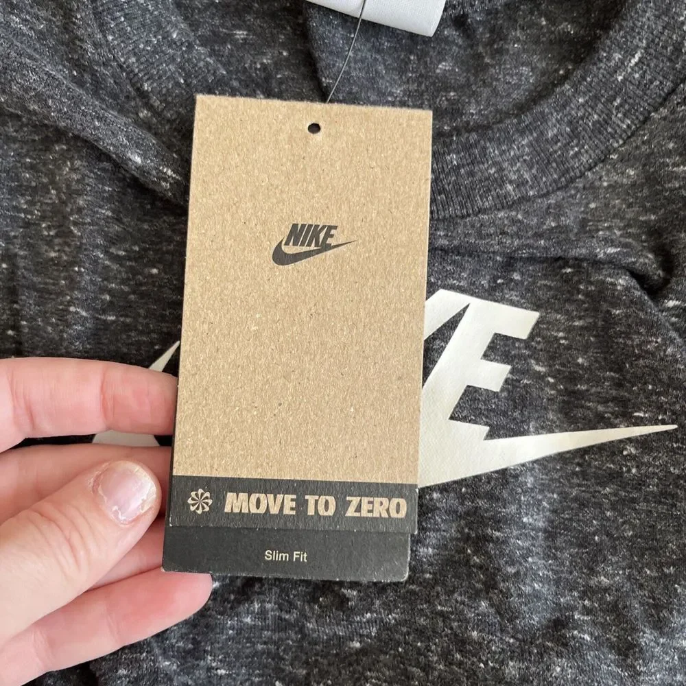 Nike Sportswear Kids Girls Jersey Tank Medium Slim‎ Fit Dark Gray Heather NWT